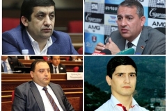 Ազգային ժողովի սյունեցի պատգամավորներ Արմեն Խաչատրյանին, Տիգրան Կարապետյանին, Կարեն Համբարձումյանին եւ Նարեկ Ղահրամանյանին