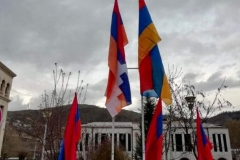 Կապանում տեղադրվեց Արցախի դրոշը