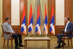 Նախագահ Հարությունյանը հարցազրույց է տվել Արցախի հանրային հեռուստատեսությանը