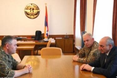 ԼՂ նախագահը ընդունել է ՀՀ ԶՈւ գլխավոր շտաբի պետին