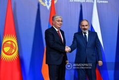 Տոկաևը հույս է հայտնել, որ Երևանի ու Բաքվի միջև խաղաղության պայմանագիր կստորագրվի