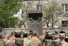 Հայոց ցեղասպանության 110-րդ տարելիցին Գորիսում Նահատակաց հուշահամալիրում  հարգանքի տուրք մատուցվեց
