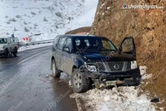 Սյունիքի մարզում «Nissan Pathfinder»-ով ավտովթարի են ենթարկվել ԵԽ դիտորդական առաքելության անդամները