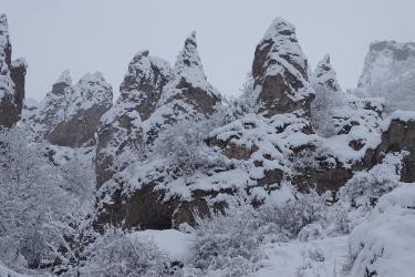 Գորիսում ձյան խրախճանք է (09.02.2020 թ.)