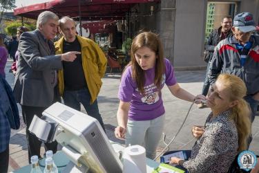 Համալսարանական բժիշկներն ինսուլտի դեմ պայքարի համաշխարհային օրվա առթիվ իրականցրեցին իրազեկման միջոցառում