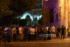 Ի պաշտպանություն Բերձորի, Աղավնոյի և Սուսի Կառավարության շենքի մոտ անցկացվեց բողոքի ակցիա