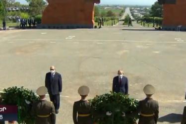 Հայաստանի և Արցախի ղեկավարությունը Սարդարապատի հուշահամալիրում է | ՈւՂԻՂ