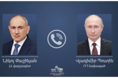 Տեղի է ունեցել ՀՀ վարչապետ Նիկոլ Փաշինյանի հեռախոսազրույցը ՌԴ նախագահ Վլադիմիր Պուտինի հետ