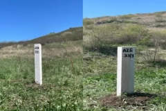 Հայաստանի և Ադրբեջանի սահմանին տեղադրվել է առաջին սահմանային սյունը