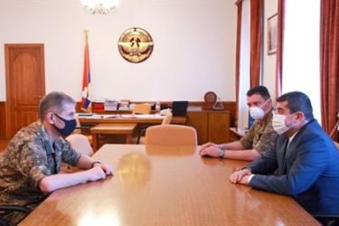 ԱՀ նախագահ Արայիկ Հարությունյանն ընդունել է ՀՀ ԶՈՒ գլխավոր շտաբի պետ Օնիկ Գասպարյանին