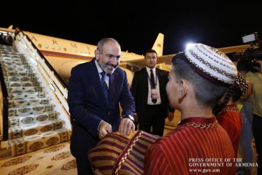 Վարչապետը ժամանել է Աշխաբադ՝ ԱՊՀ գագաթաժողովին մասնակցելու նպատակով